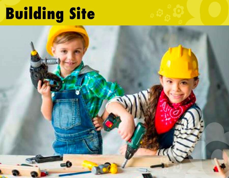 Dramatic Play Zone building site for children