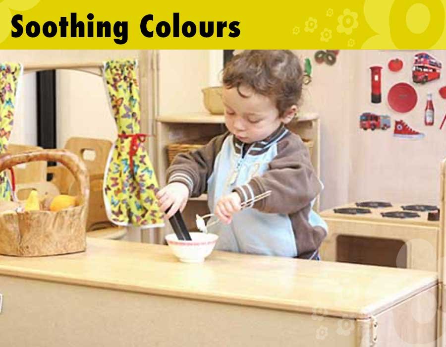 Soothing colour schemes relax SEND children whilst playing