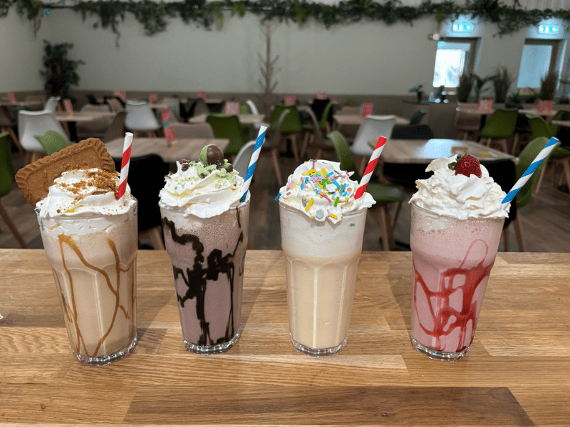 Refreshing Homemade Milkshakes Perfect For Summer At Discovery Village Creamy milkshakes, fresh fruit smoothies and iced lattes are all available at Discovery Village Role Play Cafe