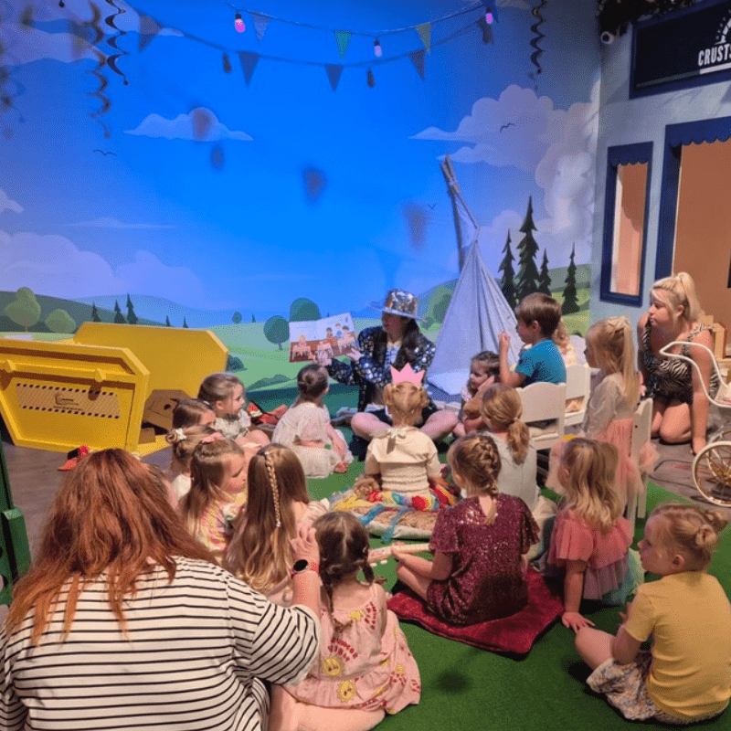 Children having fun and making friends at Discovery Village this summer holiday