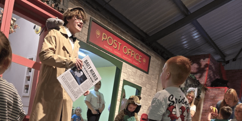 Children join in with our latest role play experience with detective dapper