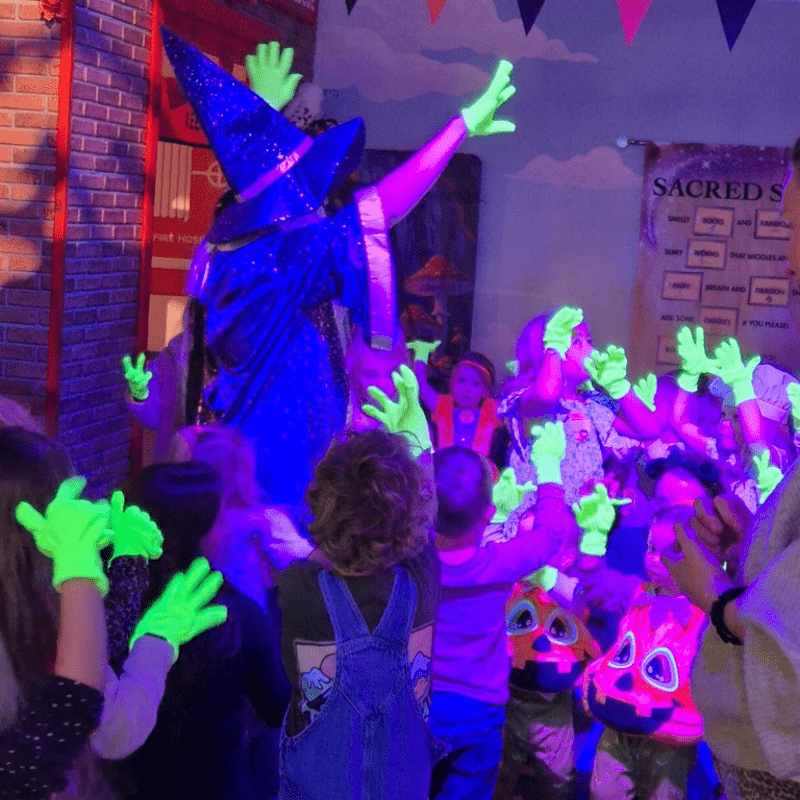 Fun, games and imaginative play at halloween themed play sessions at Discovery Village