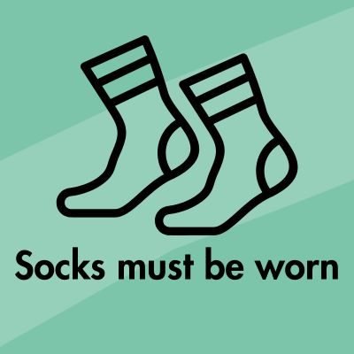 Socks must be worn at all times at Discovery Village Role Play Centre